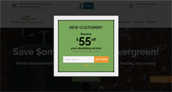 Desktop Screenshot of evergreenplumbingri.com